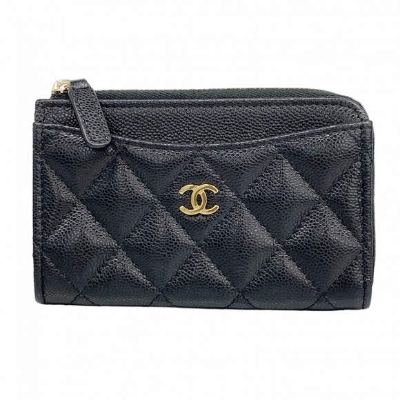 CHANEL Black Caviar Leather Wallet - Picture 1 of 7